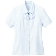 ブラウス シャツ レディース 半袖 ブルー 17号 GBSL-1452-K6-17