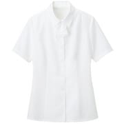 ブラウス シャツ レディース 半袖 ホワイト 9号 GBSL-1566-A1-09