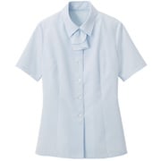 ブラウス シャツ レディース 半袖 ブルー 17号 GBSL-1566-K1-17