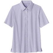 ブラウス シャツ レディース 半袖 ラベンダー 15号 GBSL-1866-J6-15