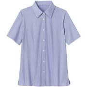 ブラウス シャツ レディース 半袖 ブルー 5号 GBSL-1866-K6-05