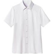 ブラウス シャツ レディース 半袖 ホワイト 21号 GBSL-1870-A1-21