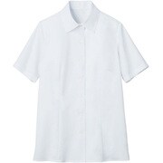 ブラウス シャツ レディース 半袖 ホワイト 15号 GBSL-1919-A1-15