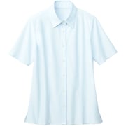 ブラウス シャツ レディース 半袖 ブルー 11号 GBSL-2210-K6-11