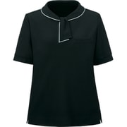 ポロシャツ 半袖 黒 レディース 事務服 ブラック LL GCSL-2303-B9-LL