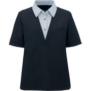 ポロシャツ 半袖 紺 レディース 事務服 ネイビー SS GCSL-2304-K3-SS