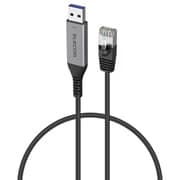 USB-A 有線LAN変換ケーブル 1Gbps対応 1m ドライバ不要 ブラック LD-AL1G10BK