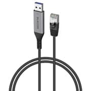 USB-A 有線LAN変換ケーブル 1Gbps対応 2m ドライバ不要 ブラック LD-AL1G20BK