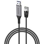 USB-A 有線LAN変換ケーブル 1Gbps対応 3m ドライバ不要 ブラック LD-AL1G30BK