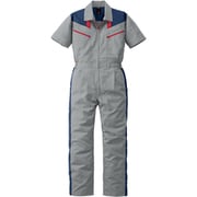カンサイ半袖つなぎ服253-008シルバーグレー-L 253-008-L