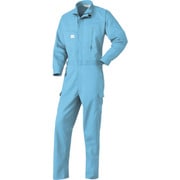 長袖つなぎ服2855-022ミストブルー-5L 2855-022-5L