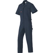 半袖つなぎ服6451-001ネイビーブルー-4L 6451-001-4L