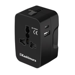 海外用 変換 プラグ A/C/O/BF タイプ USB-A ＋ Type-C 2.4A WP-115M