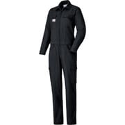 腰割れつなぎ服6955(女性用)-006ブラック-11 6955-006-11