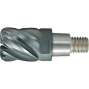 ソリッドエンドミル ラジアス 難削材 6枚刃 制振 クーラント付き 炭素鋼 ステンレス鋼 チタン合金 耐熱合金 不等リード 後端R EP7020 IMX25C6HV250R30025C