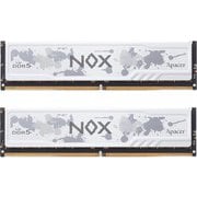 NOX DDR5 PC5-51200 （DDR5-6400）対応 32GB×2枚 288pin DDR5 U-DIMM 1.35V ホワイト AH5U64G64C652MWAA-2