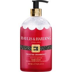 4704 [BAYLIS＆HARDING ベイリス＆ハーディング 2025クリスマス FESTIVE FRIENDS ハンド＆ボディウォッシュ 500ml サンタクロース フロステッドクランベリーの香り]
