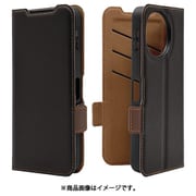 AQUOS sense10用 手帳型ケース 薄型 カード入れ スタンド機能 衝撃吸収 シンプル サイドマグネット BK BR 9243AS10BSMBKB