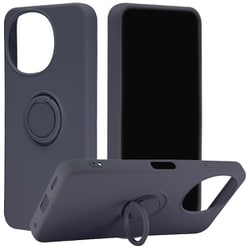 AQUOS sense10用 ソフトケース TPU 落下防止リング付き スタンド機能 ネイビー 9255AS10TPRNV