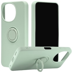 AQUOS sense10用 ソフトケース TPU 落下防止リング付き スタンド機能 ミント 9258AS10TPRMT
