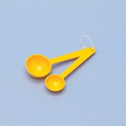 蝶プラ キッチンスプーン2本組 イエロー 210410