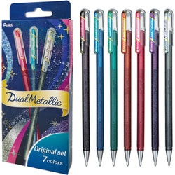 カラーボールペン Dual Metallic デュアルメタリック 1.0mm セット オリジナル7色 K110-D7STA