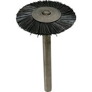 軸付ホイール型ブラシ軸径(mm):3毛材:鉄波線 B1321