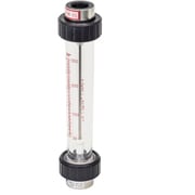 ACシリーズアクリル管式フローメータ 水用 0.1～1L/min 15ATSソケット フロート PTFE AC-1501-TT-P