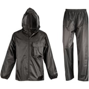 レインスーツ 3294 ディフェンドレインフーディ ブラック 3L 3294-91-3L