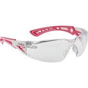 保護メガネ RUSH+ピンク・ホワイト JIS クリアレンズ RUSHPG00J