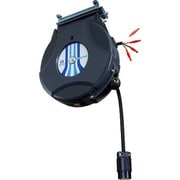 リール 200Vコンセントリール ストレート3P接地コンセント ブラックグレー HEP-250S-BG