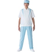 TriApex クリーンスーツ男子上衣 JB258A ホワイト/ブルー S JB258A-12-S