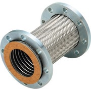 非溶接フランジ式フレキシブルホース/防振ジョイント フランジ10K/SS400(接液部SUS304) 150A×500L NK-6300/10K-SS400-150A-500L