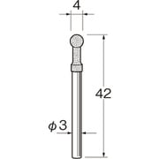 軸付セラミックゴム砥石 R2511