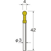 軸付セラミックゴム砥石 R2514