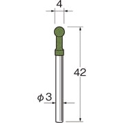 軸付セラミックゴム砥石 R2515