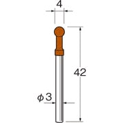 軸付セラミックゴム砥石 R2516