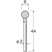 軸付セラミックゴム砥石 R2531