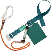 TSUYORON 胴ベルト型墜落制止用器具(ロープタイプ) Gブレード(オレンジ) 青緑 Mサイズ 幅50MM×長さ1200MM TBGB593BGORMBP