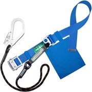 TSUYORON 胴ベルト型墜落制止用器具(ロープタイプ) Gブレード(黒) 青 Mサイズ 幅50MM×長さ1200MM TBGB593BL4BKMBP