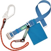 TSUYORON 胴ベルト型墜落制止用器具(ロープタイプ) Gブレード(オレンジ) 青 Mサイズ 幅50MM×長さ1200MM TBGB593BL4ORMBP