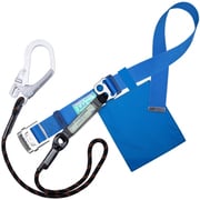 TSUYORON 胴ベルト型墜落制止用器具(ロープタイプ) Gブレード(黒) 青 Lサイズ 幅50MM×長さ1400MM TB-GB-599-BL4-BK-L-JAN-BP