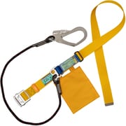 TSUYORON 胴ベルト型墜落制止用器具(ロープタイプ) Gブレード(黒) 黄 LLサイズ 幅50MM×長さ1600MM 130KG対応型 TBGB599YBKLL(130KG)JANBP
