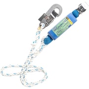 TSUYORON 胴ベルト型墜落制止用器具用ランヤード(ロープタイプ)三つ打ちロープ ショックアブソーバ+FS-33・フックFS-109 柱上作業用 130KG対応型 TBL-31-130KG-JAN-BX