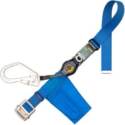 TSUYORON 胴ベルト型墜落制止用器具(巻取タイプ)ロック機構付き ロックリトライト 青 Sサイズ 幅50MM×長さ1100MM TB-LRL-593-BL4-S-JAN-BX