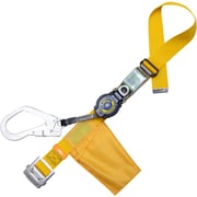 TSUYORON 胴ベルト型墜落制止用器具（巻取タイプ）ロック機構付き ロックリトライト 黄 Sサイズ 幅50MM×長さ1100MM TB-LRL-593-Y-S-JAN-BX