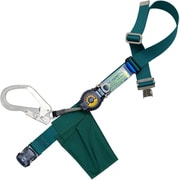 TSUYORON 胴ベルト型墜落制止用器具(巻取タイプ)ロック機構付き ロックリトライト 青緑 LLサイズ 幅50MM×長さ1600MM 130KG対応型 ワンタッチバックル仕様 TBLRLOT593BGLL(130KG)JANBX