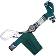 TSUYORON 胴ベルト型墜落制止用器具（巻取タイプ）ロック機構付き ロックリトライト 青緑 Mサイズ 幅50MM×長さ1200MM ワンタッチバックル仕様 TB-LRL-OT593-BG-M-JAN-BP