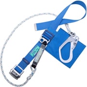 TSUYORON 胴ベルト型墜落制止用器具（ロープタイプ） LSA（三つ打ちロープ） 青 Mサイズ 幅50MM×長さ1200MM TBLSA599BL4MBP