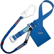 TSUYORON 胴ベルト型墜落制止用器具（伸縮タイプ）ノビロン（BL） 青 Lサイズ ベルト幅50MM×長さ1400MM TB-NV-599-BL4-BL-L-JAN-BP